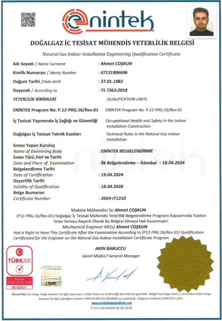 Gökdemir Mühendislik belgesi 1
